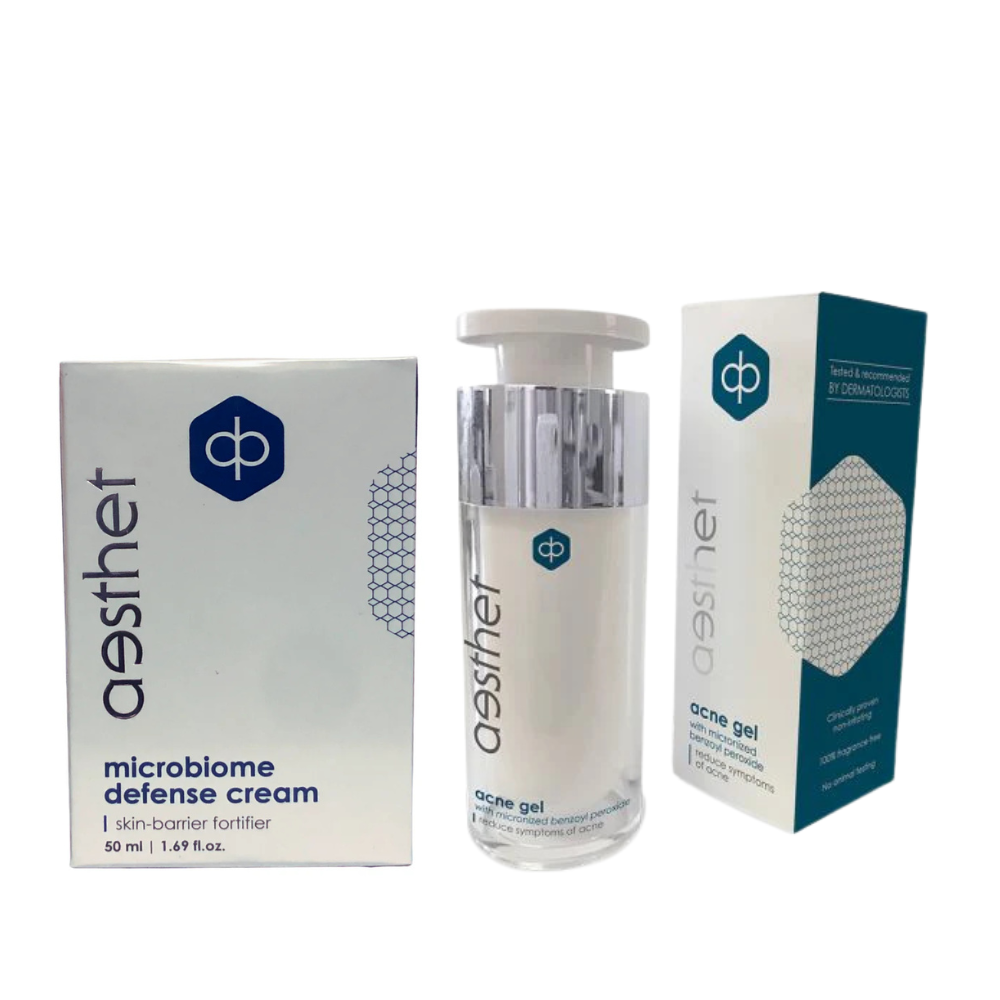 Aesthet - The Clear Skin Duo - Acne Gel & Microbiome Defense Cream