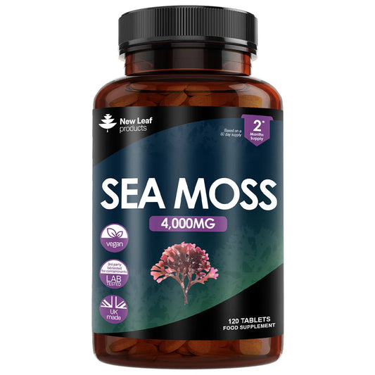 Sea Moss 4000mg Tablets - High Strength - 2 Months Supply