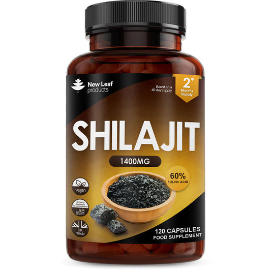 Shilajit Capsules 1400mg with 60% Fulvic Acid (2 Month