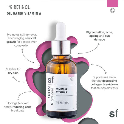 Skin Functional - Oil Based Vitamin A | 1% Retinol | 30ml
