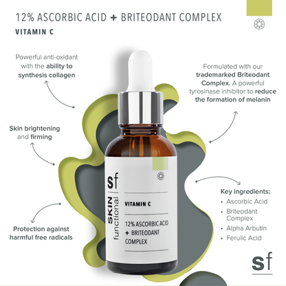 Skin Functional - Vitamin C | 12% Ascorbic Acid + Briteodant