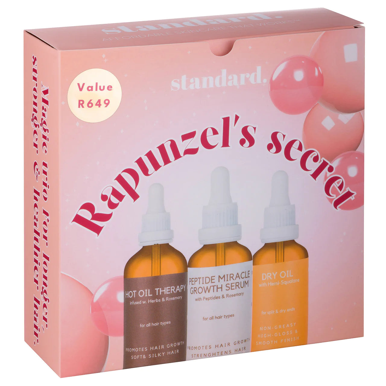 Standard Beauty - Rapunzel’s Secret - Hair Care Trio Gift
