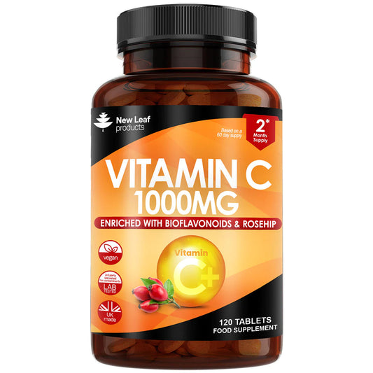 Vitamin C Tablets 1000mg - Bioflavonoids Rosehip & Ascorbic